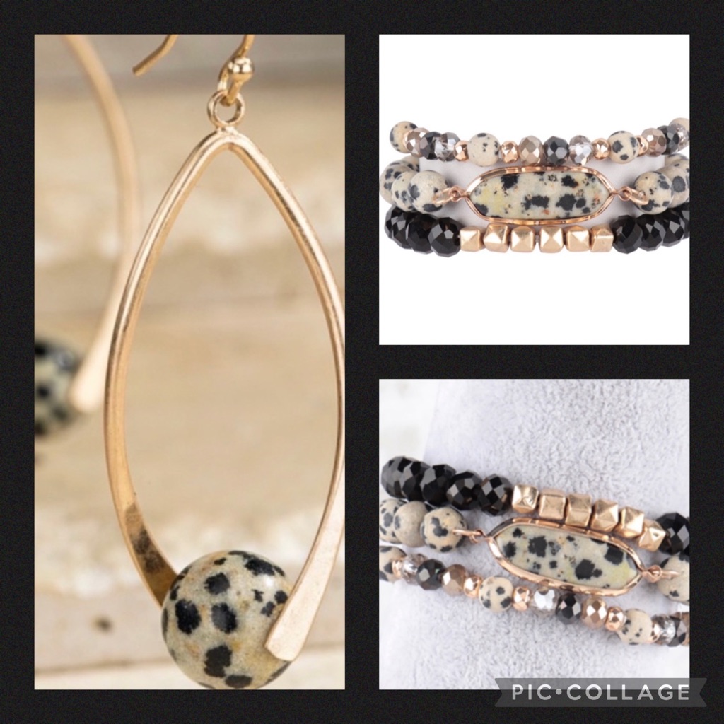 Nwt Dalmatian Earrings And Bracelet Set 33$